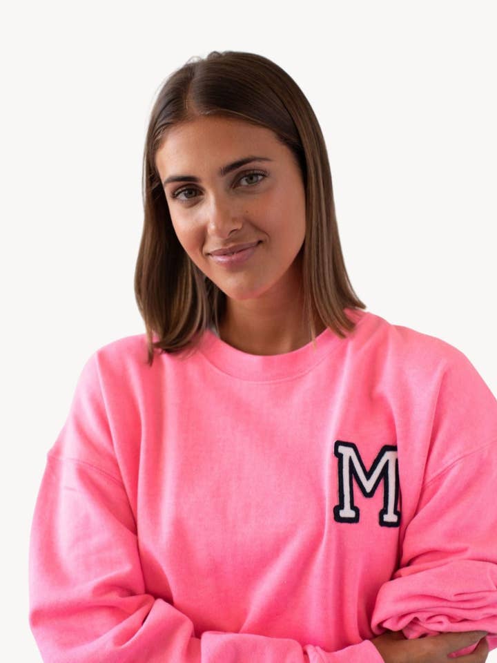 FUCHSIA SWEATER | MINI INITIAAL voor wholesale door Anitials