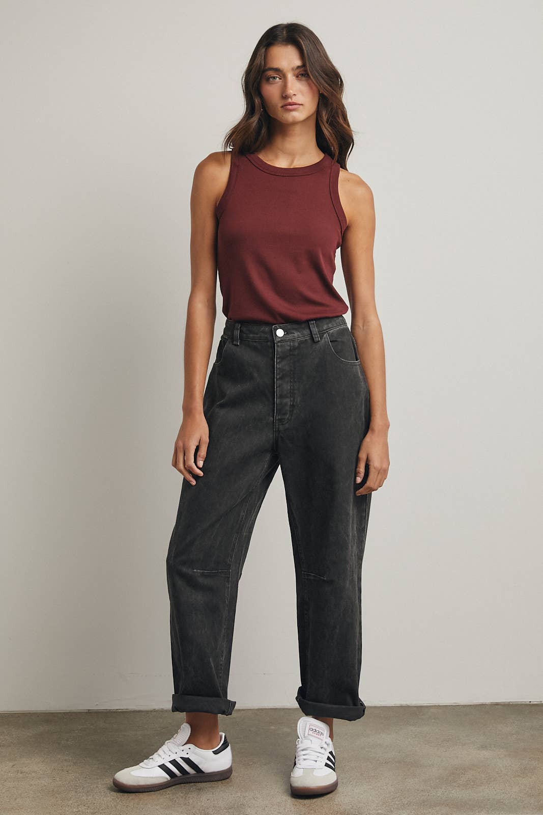 Wishlist Apparel - Wholesale Tank Top - Women's - CREW NECK RIBBED KNIT TANK TOP / WL18-104449