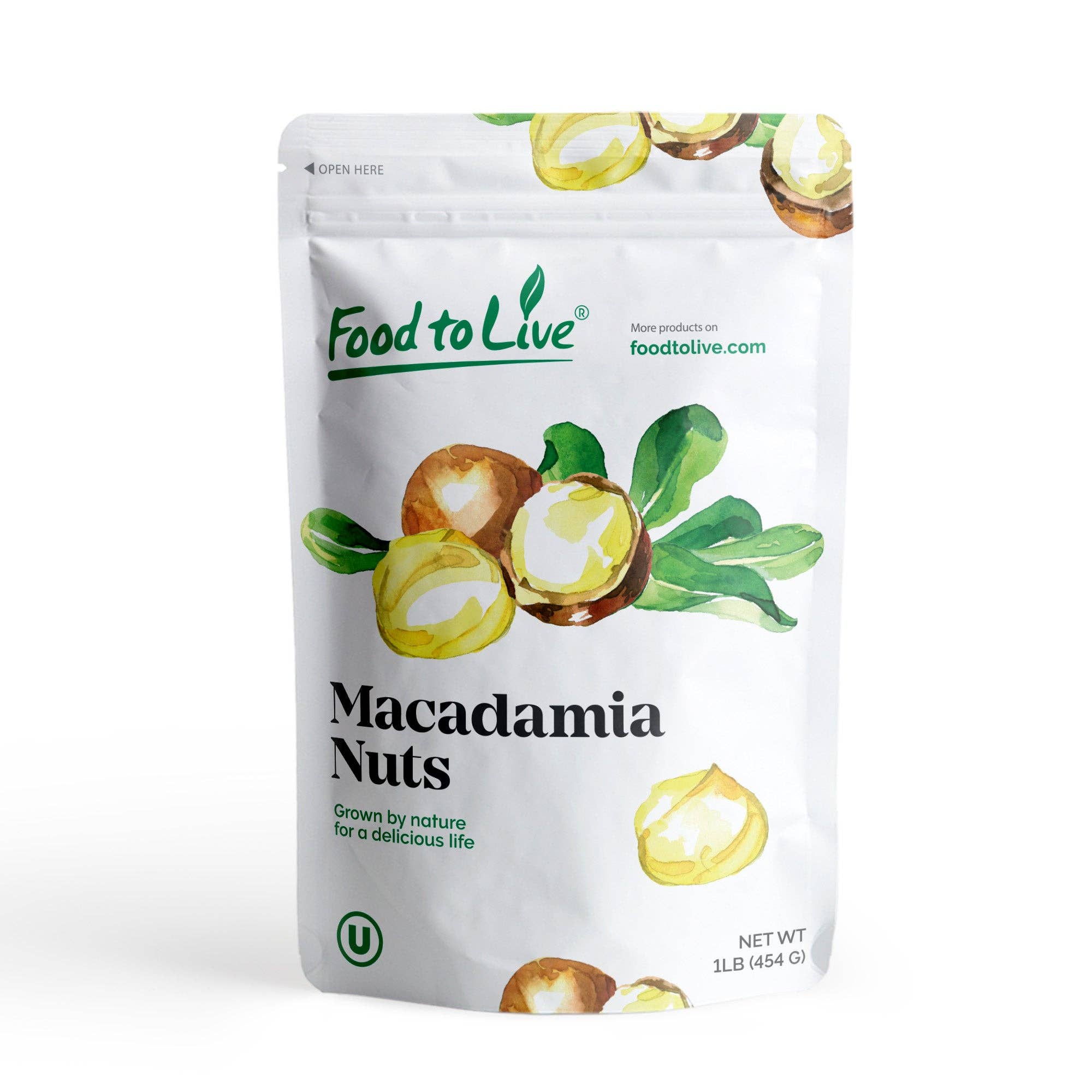 Food To Live - Wholesale Nuts - Dry Roasted Macadamia Halves & Pieces with Himalayan Salt0