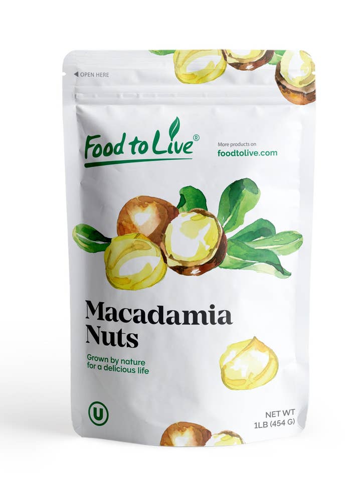 Dry Roasted Macadamia Halves & Pieces with Himalayan Salt for wholesale by Food To Live