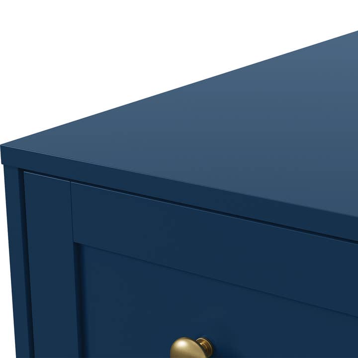 Heynemo - Vente Armoire - Table de chevet à 3 tiroirs, grande table de chevet avec rond doré25