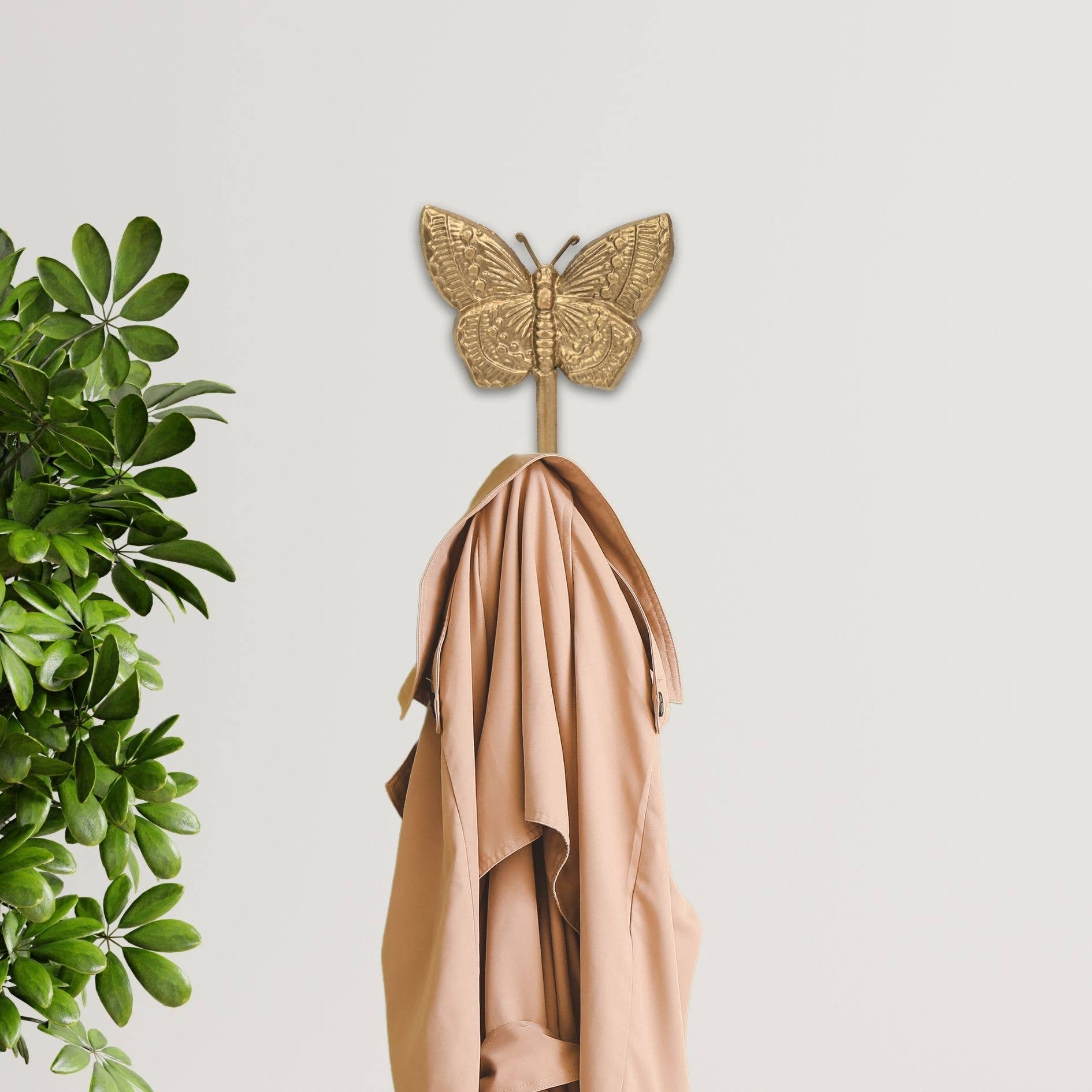 Cheungs Home Decor - Wholesale Wall Hook - Mythra Golden Butterfly Cast Iron Wall Hook2