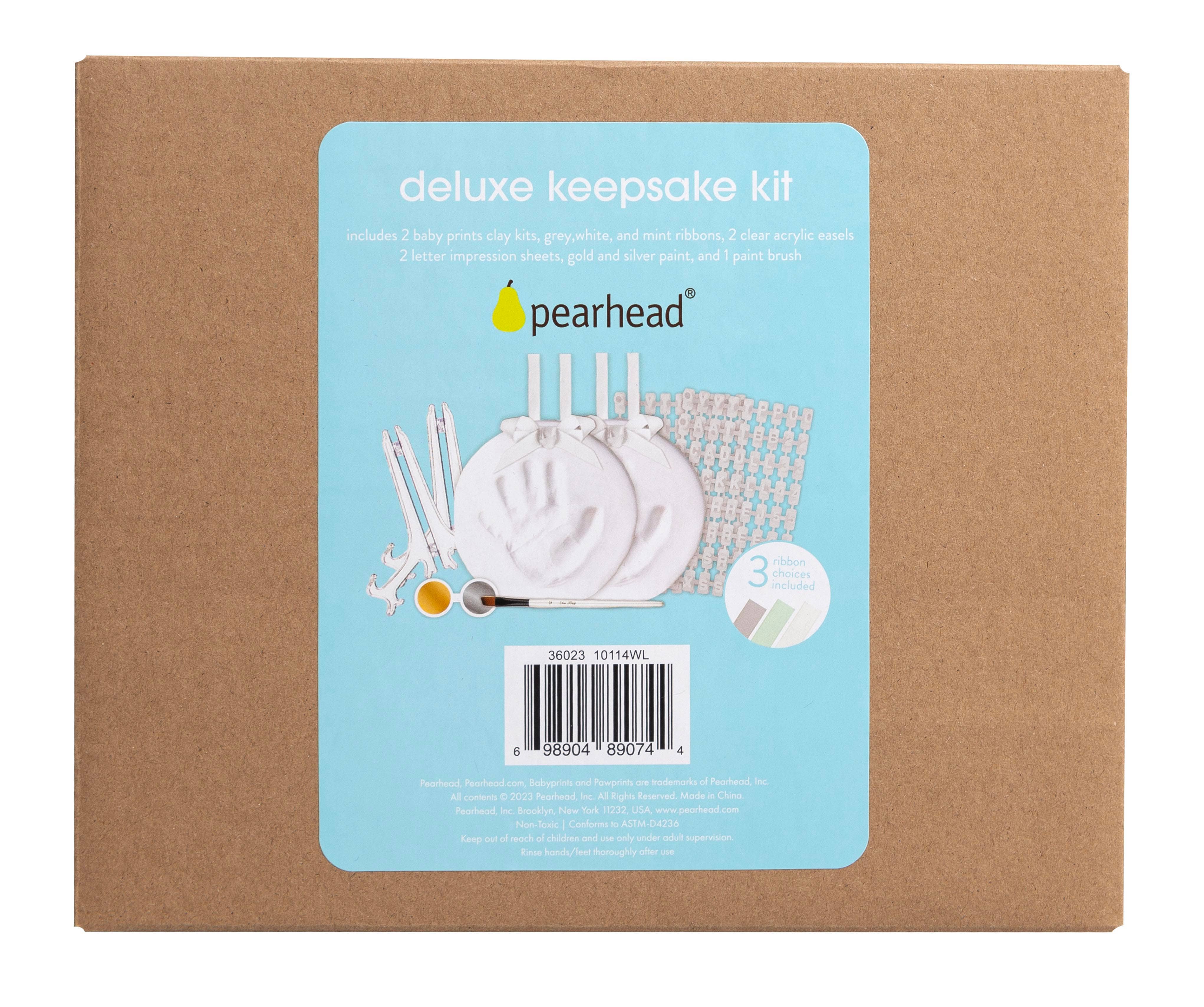 Pearhead - Wholesale Hand & Footprint Kit - Kids & Baby - Deluxe Clay DIY Handprint And Footprint Keepsake1