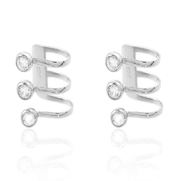 Long earcuff/hoop earrings - earcuff 11mm for wholesale by Buganto