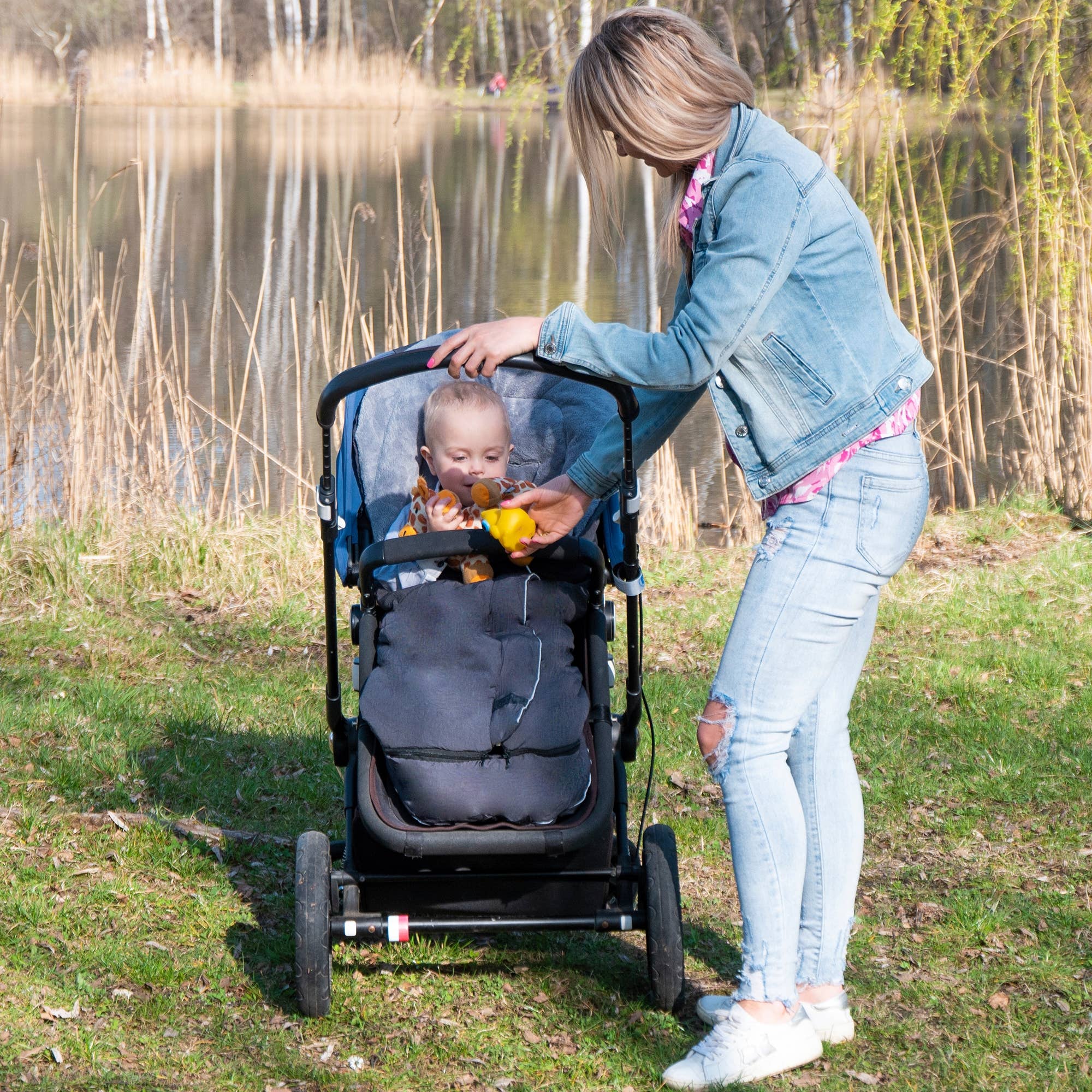 Joybi - Vente Accessoire/housse pour poussette – bébé - Chancelière luxueuse et chaude pour poussette10