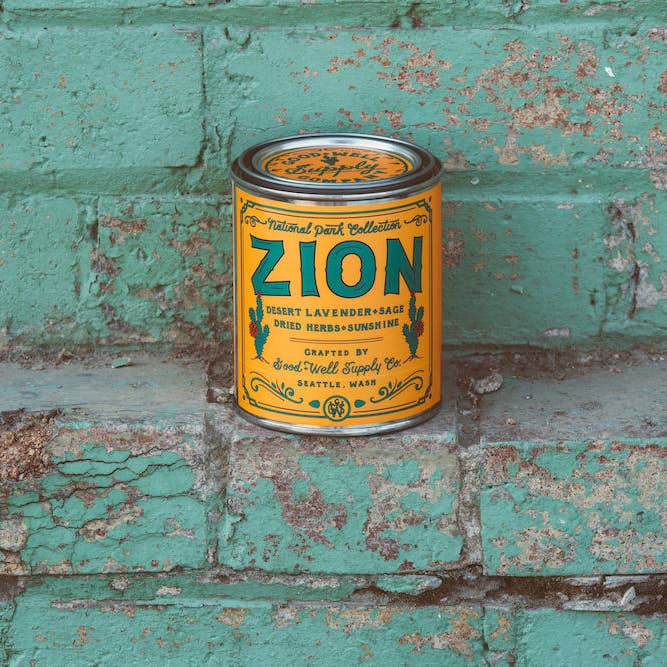 Good & Well Supply Co. - Wholesale Jar/Filled Candle - Zion National Park Candle3