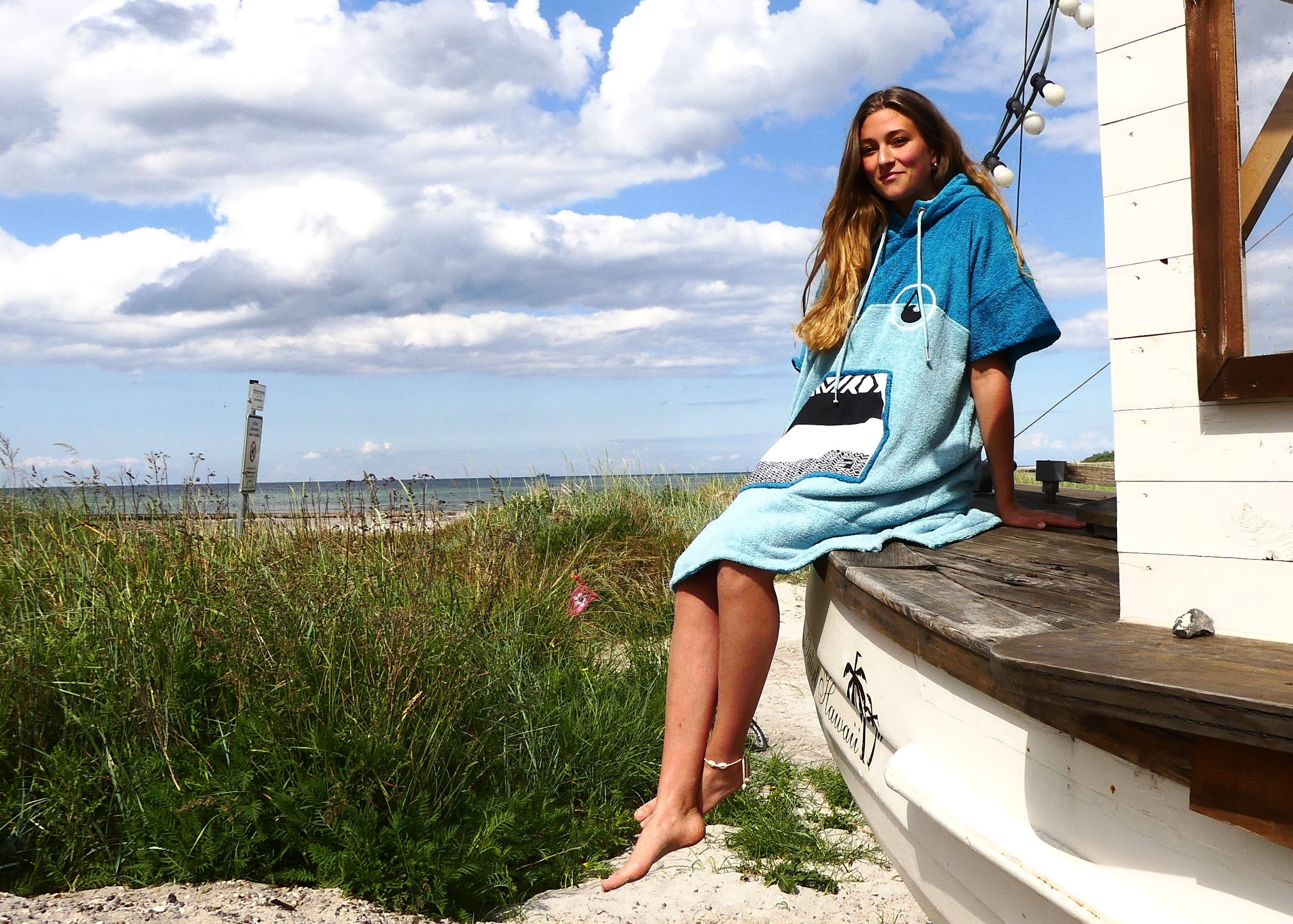 Inventsports Limited - Wholesale Poncho - Dames - Wave-Hawaii AIR Poncho/Aankleedjas0