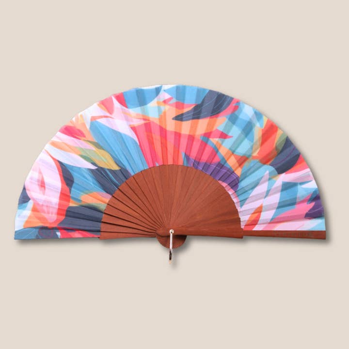 JolieJulie-MaLune-VentiLLo - Wholesale Handheld Folding Fan - Fan 28 Parrot