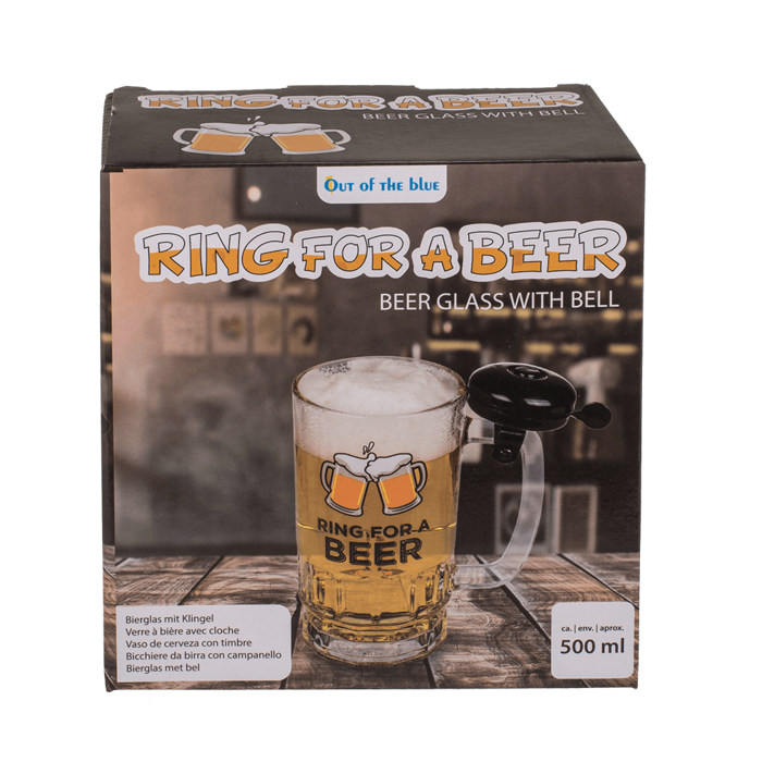 Out of the blue KG - Wholesale Beer Glass/Mug - Beer glass with bell,2