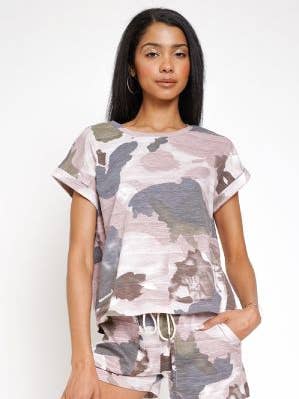 19132 Camo tryck topp för wholesale av Mystree