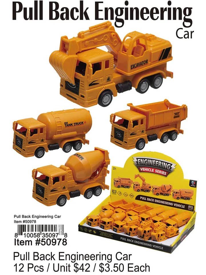 Pull Back Engineering Car . for wholesale by Puka Creations