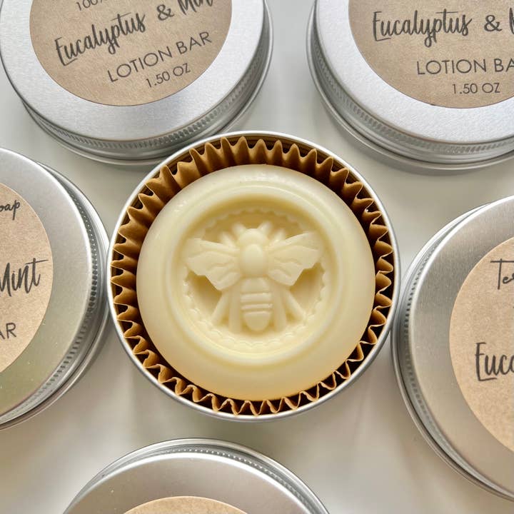 Lotion en barre eucalyptus et menthe pour la vente par Terra Bella Soap