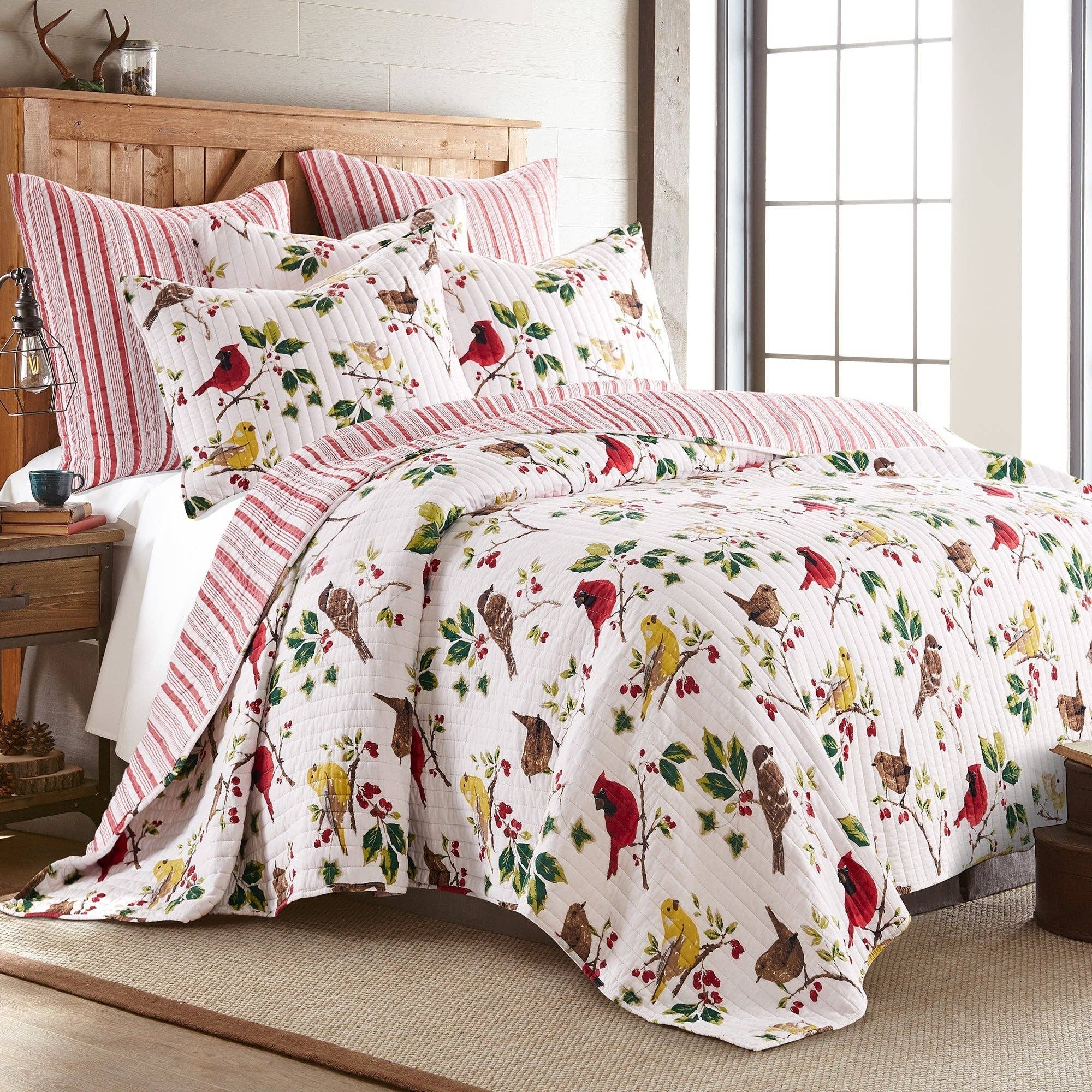 Multi Joy Birds Quilt for wholesale on Faire2