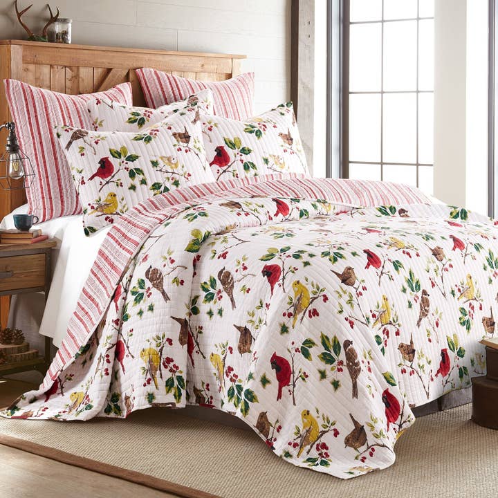 Multi Joy Birds Quilt for wholesale on Faire2