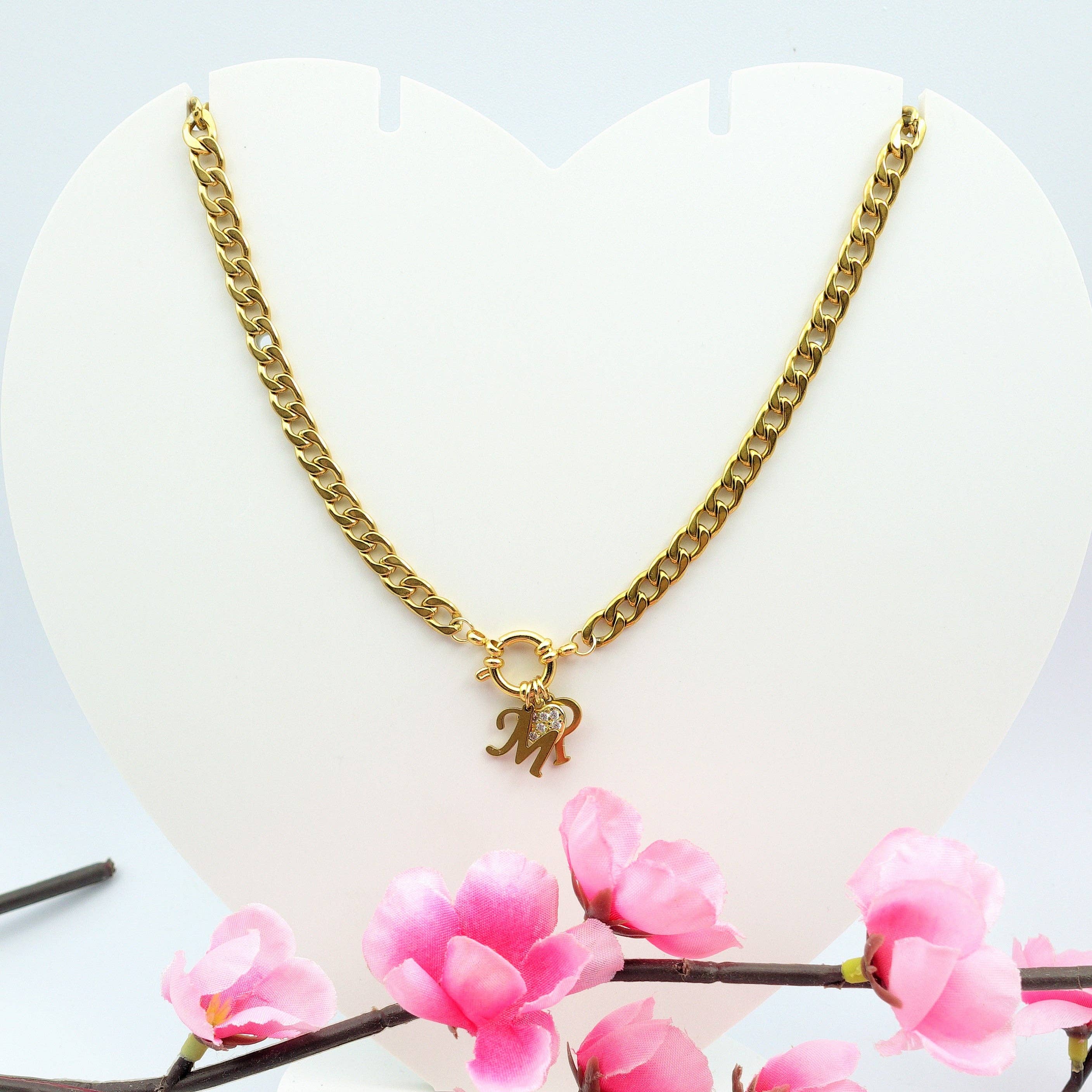 Daemon srls – wholesale Pendant/charm necklace – MY INITIALS ~ Collana Personalizzata Con le tue iniziali in Acciaio Inossidabile1