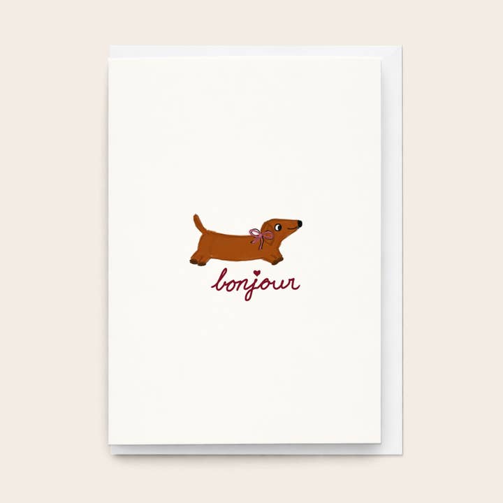 "Bonjour” Greeting Cards for wholesale by Rue 32