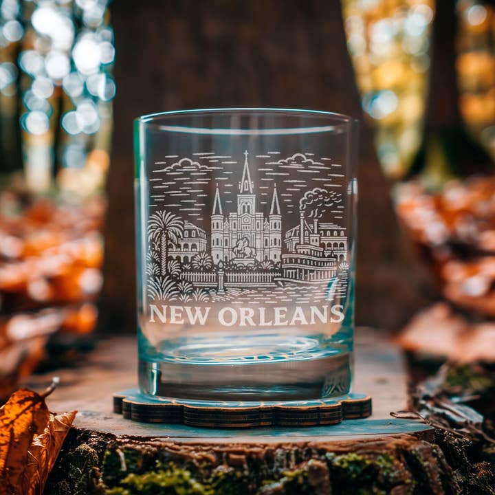New Orleans Louisiana Glass for wholesale by Benoit's Design Co.