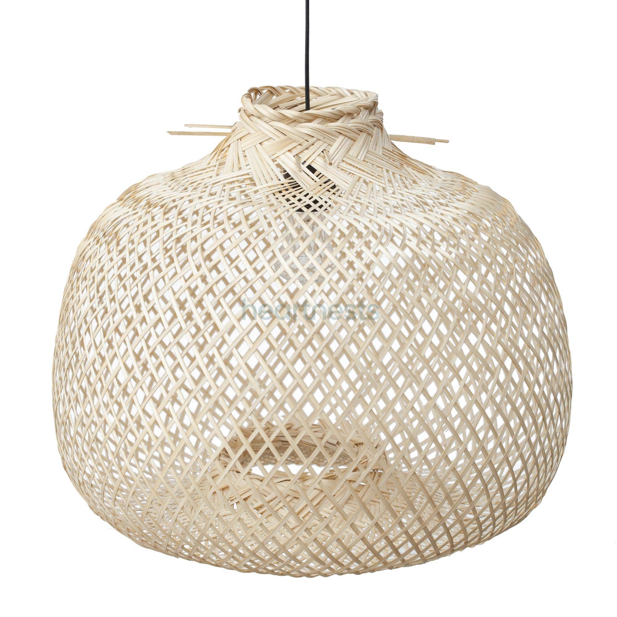 heartnests - Vendita all'ingrosso Lampadario/lampada a sospensione - Lampada a sospensione in bambù Bali per arredamento boho, rustico e costiero1