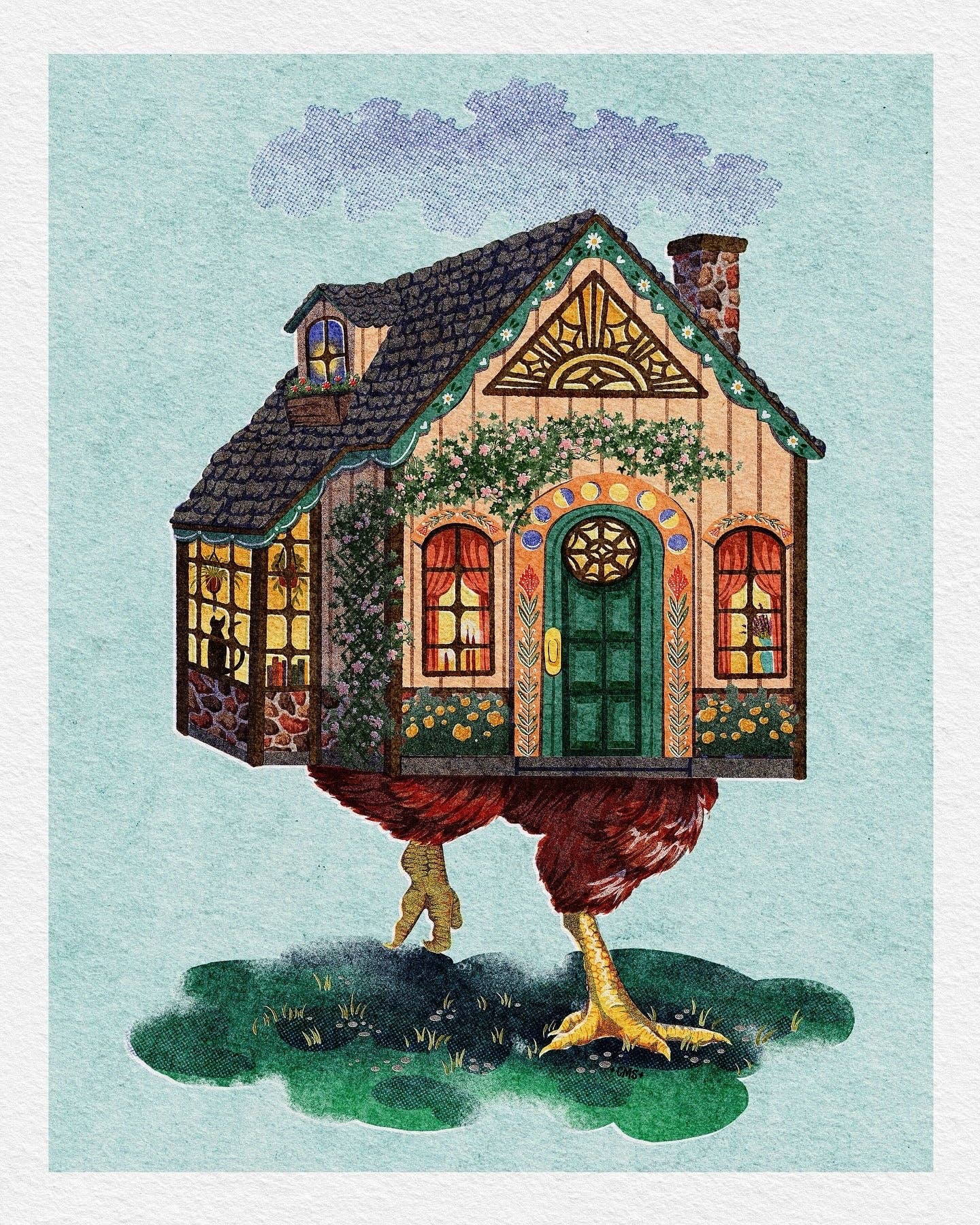 Chaos Magic Studio - Vente Affiche d'art - Hygge Yaga - Impression artistique, plusieurs tailles disponibles6