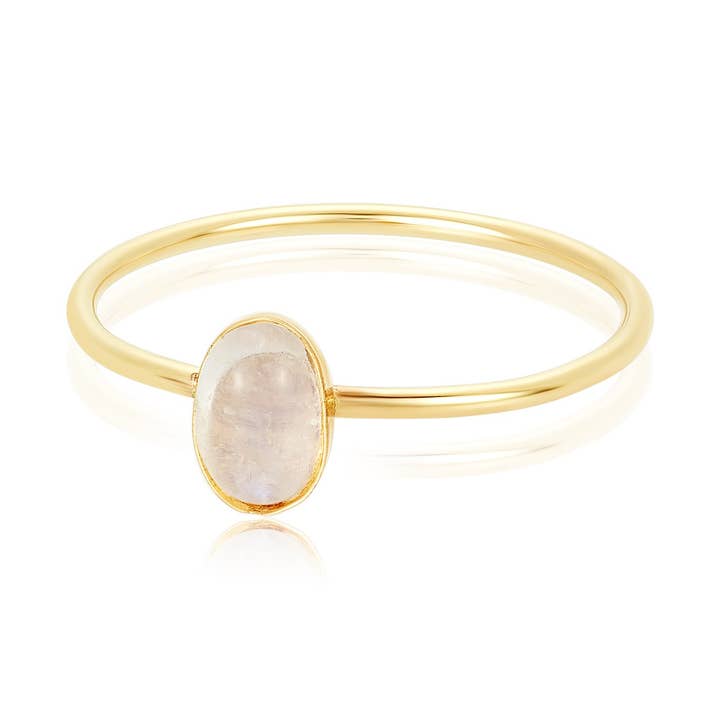 Solo Moonstone Ring for wholesale by Mabel Chong