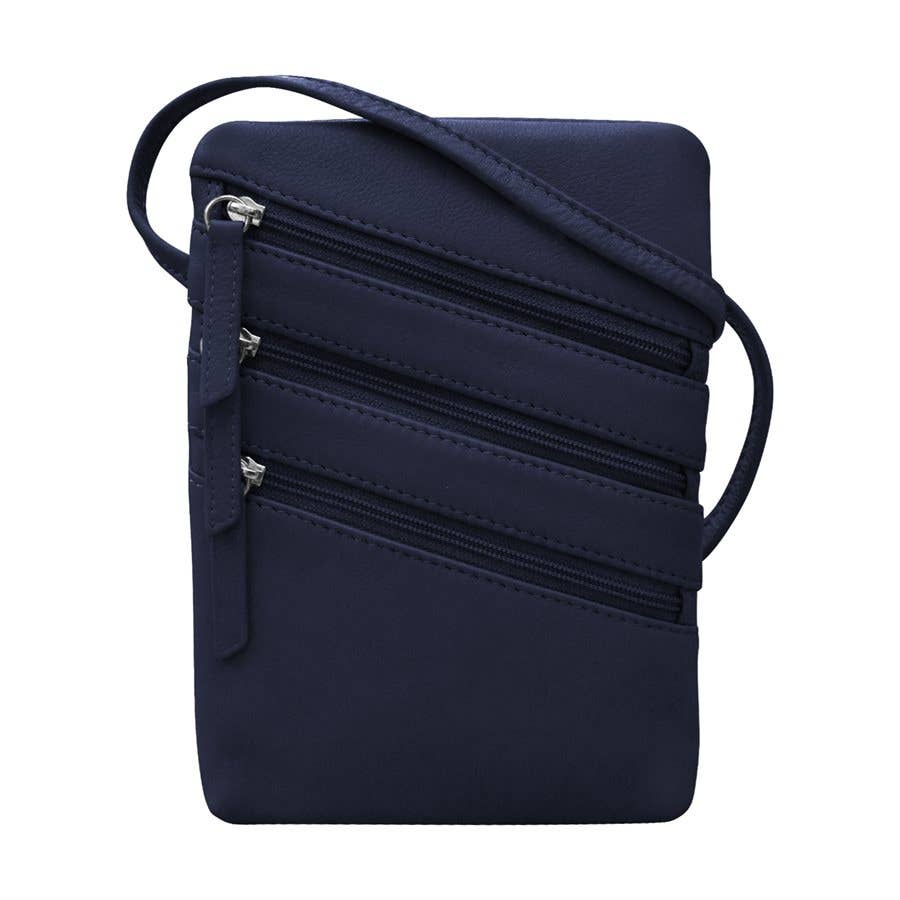 ili New York - Wholesale Crossbody Bag - Women's - 6072 SMALL TRIPLE ZIP CROSSBODY4