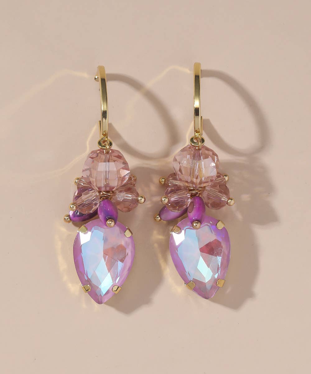 Blossom bijoux - Vendita all'ingrosso Orecchini pendenti - Orecchini a perno fantasia in metallo dorato 25PEBOL0107