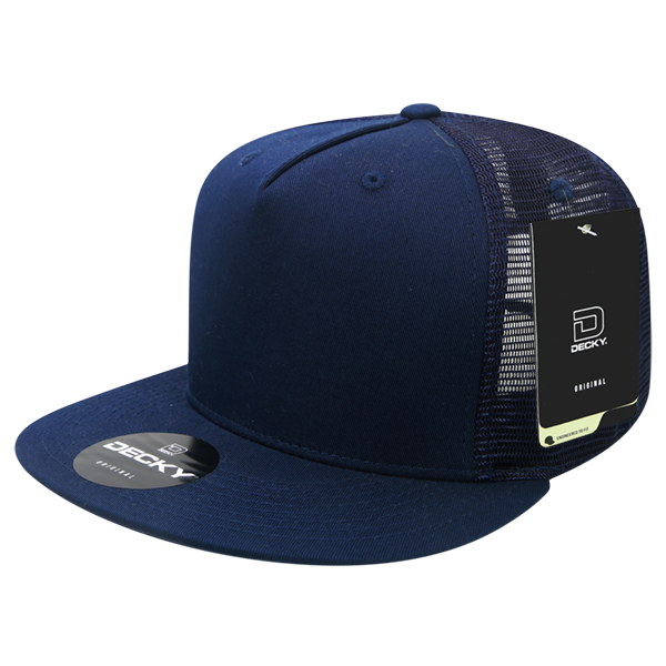 The Park Wholesale - Wholesale Truckerpet - Uniseks - Decky 1040 - Blanco Trucker Snapback-hoeden met 5 panelen - 104027