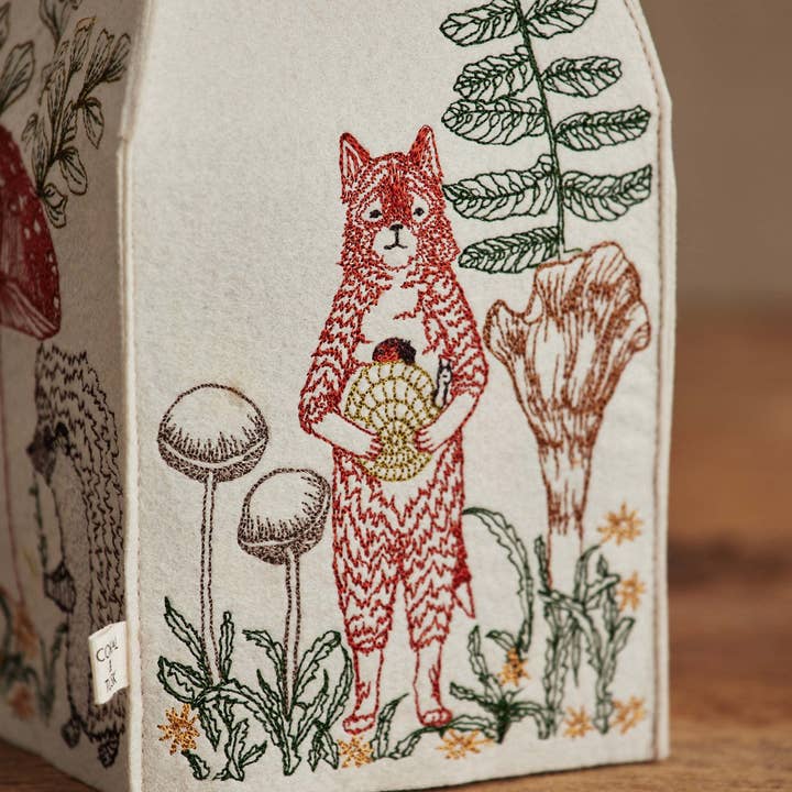 Coral & Tusk - Wholesale Tissue Box - Mushrooms and Ferns Tissue Box Cover2