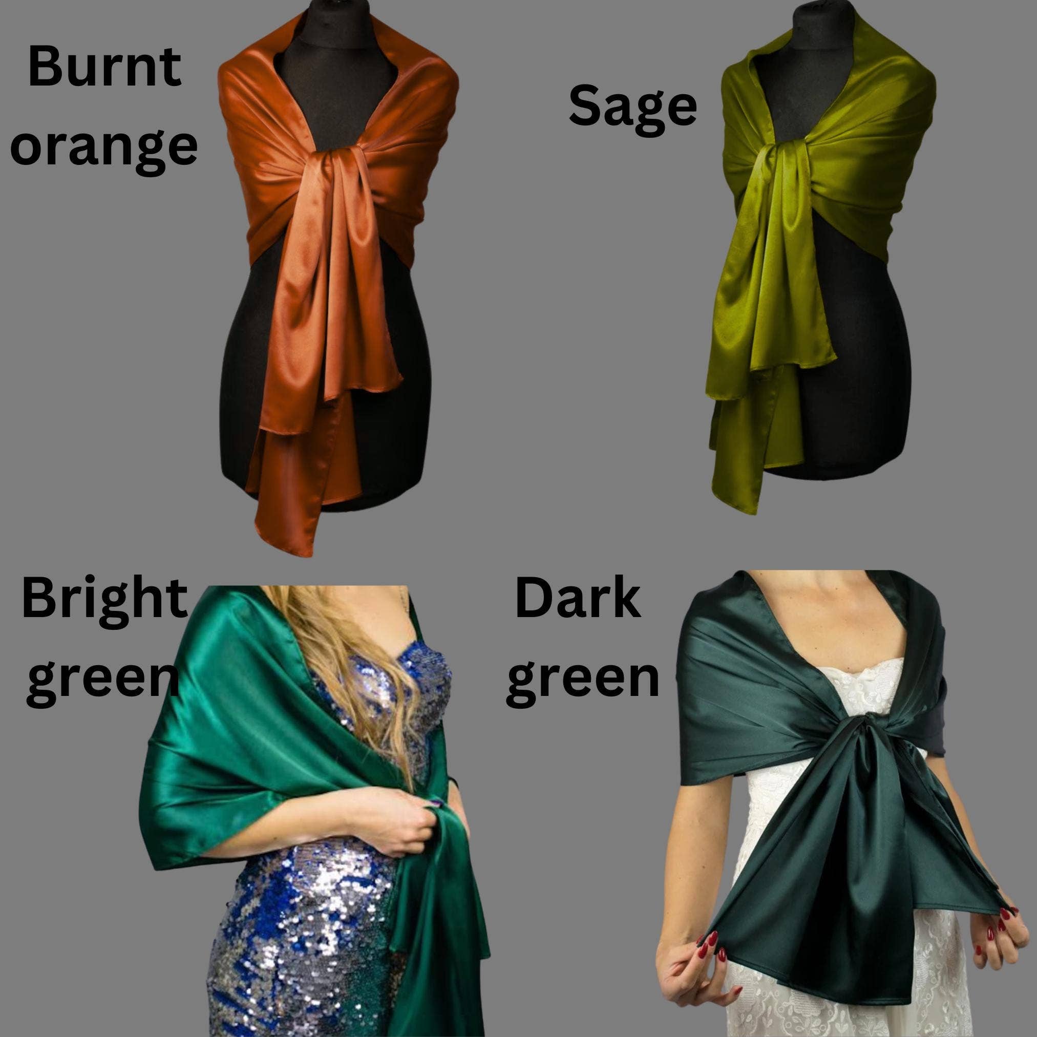 BridalSpain - Wholesale Wrap - Women's - Gold Satin Scarf Wrap Shawl for Weddings and Prom4