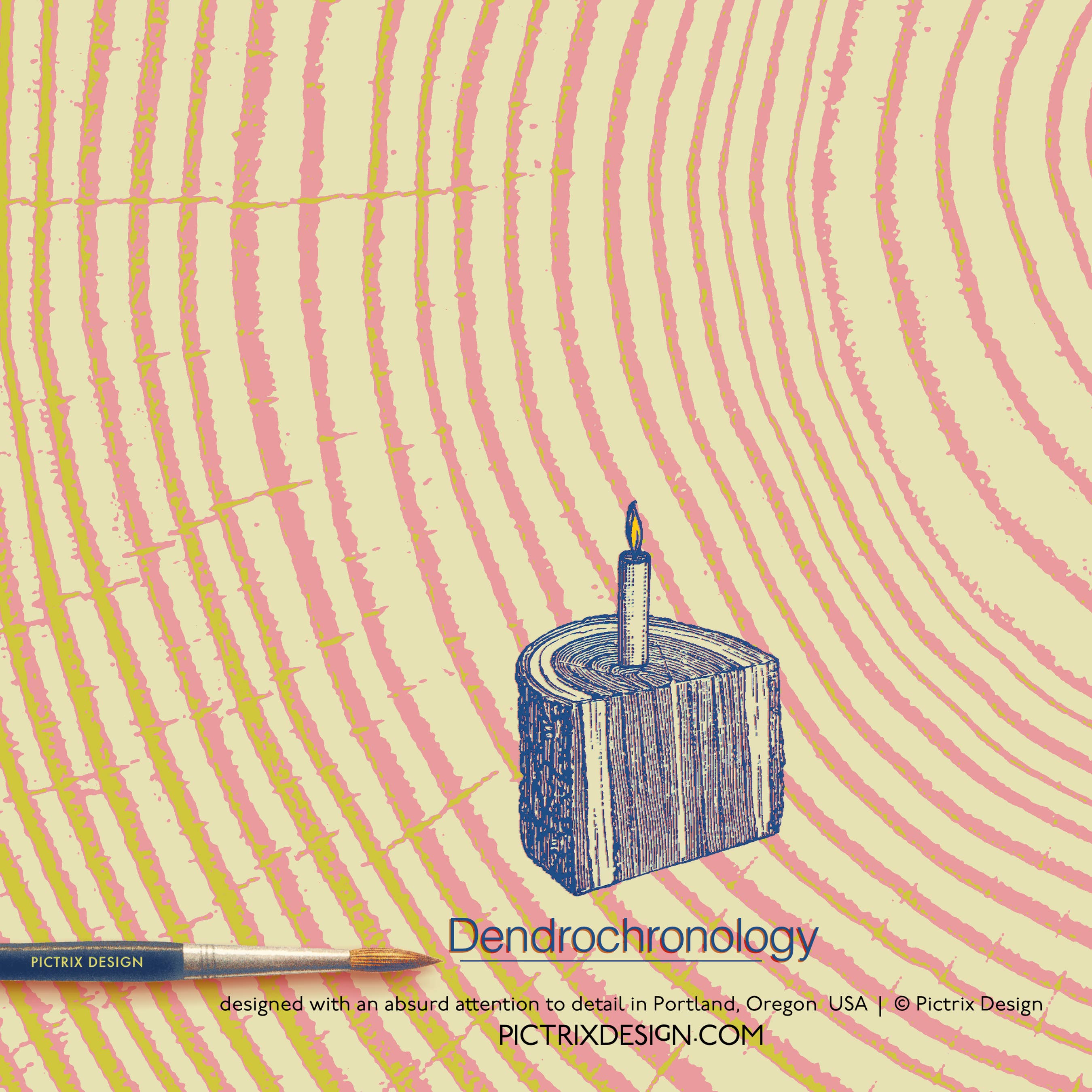 Pictrix Design - Wholesale Birthday Card - "Dendrochronology" A6 birthday card (woman)6