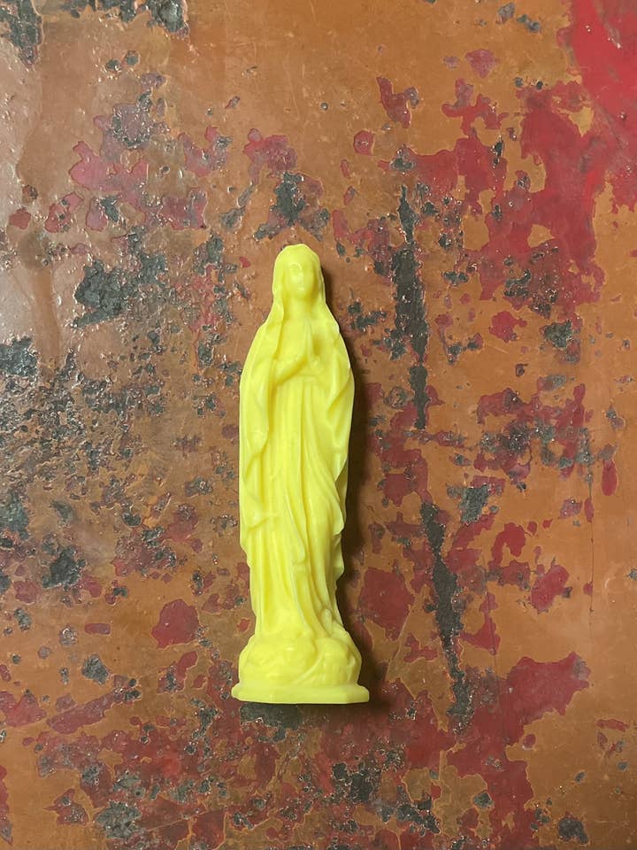 Madonna (Jungfru Maria) i citrongul vax för wholesale av GREENRANN