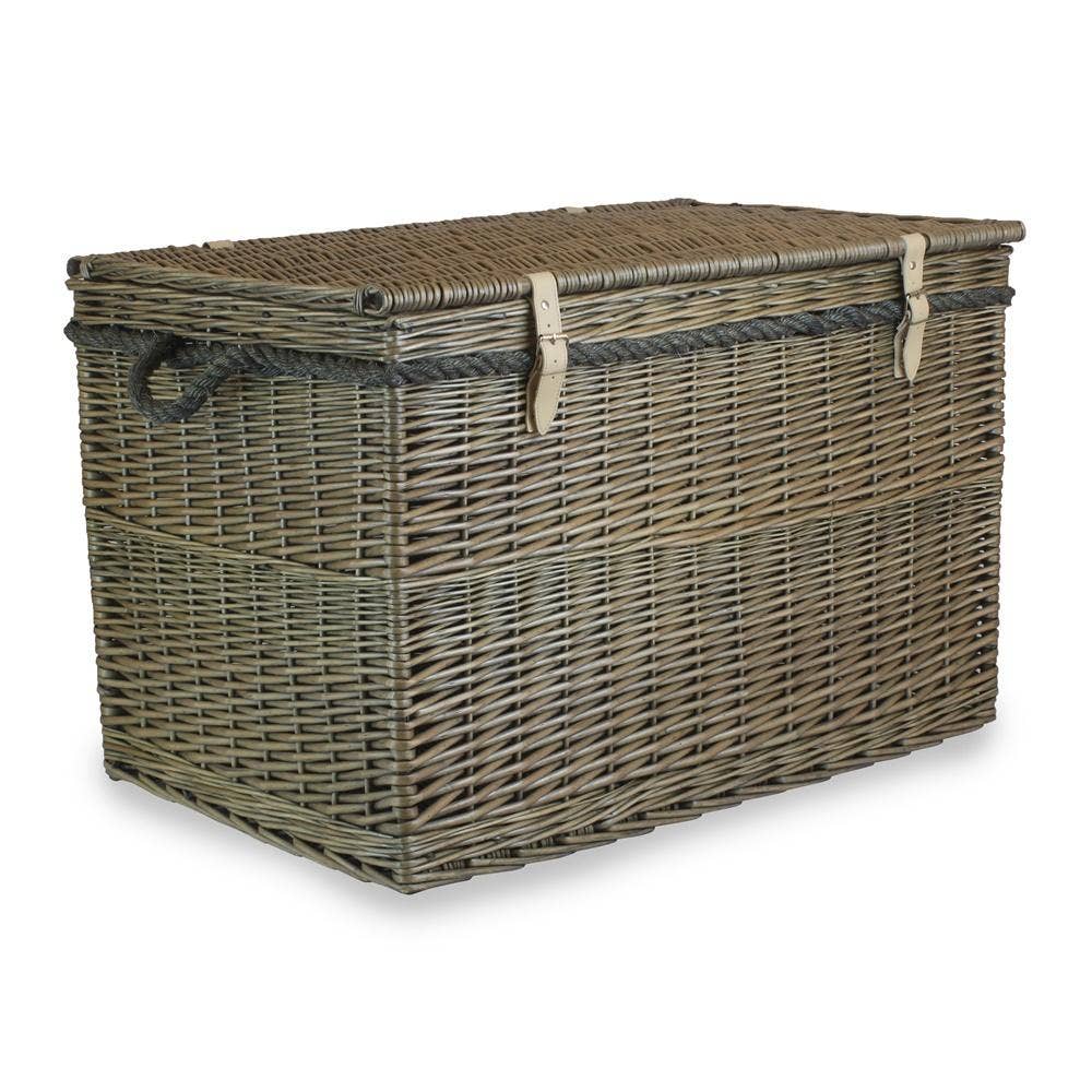 Red Hamper – wholesale Laundry basket – Large Antique Wash Storage Wicker Basket0