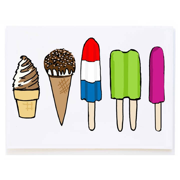 mollyOcards - Wholesale Birthday Card - Popsicles