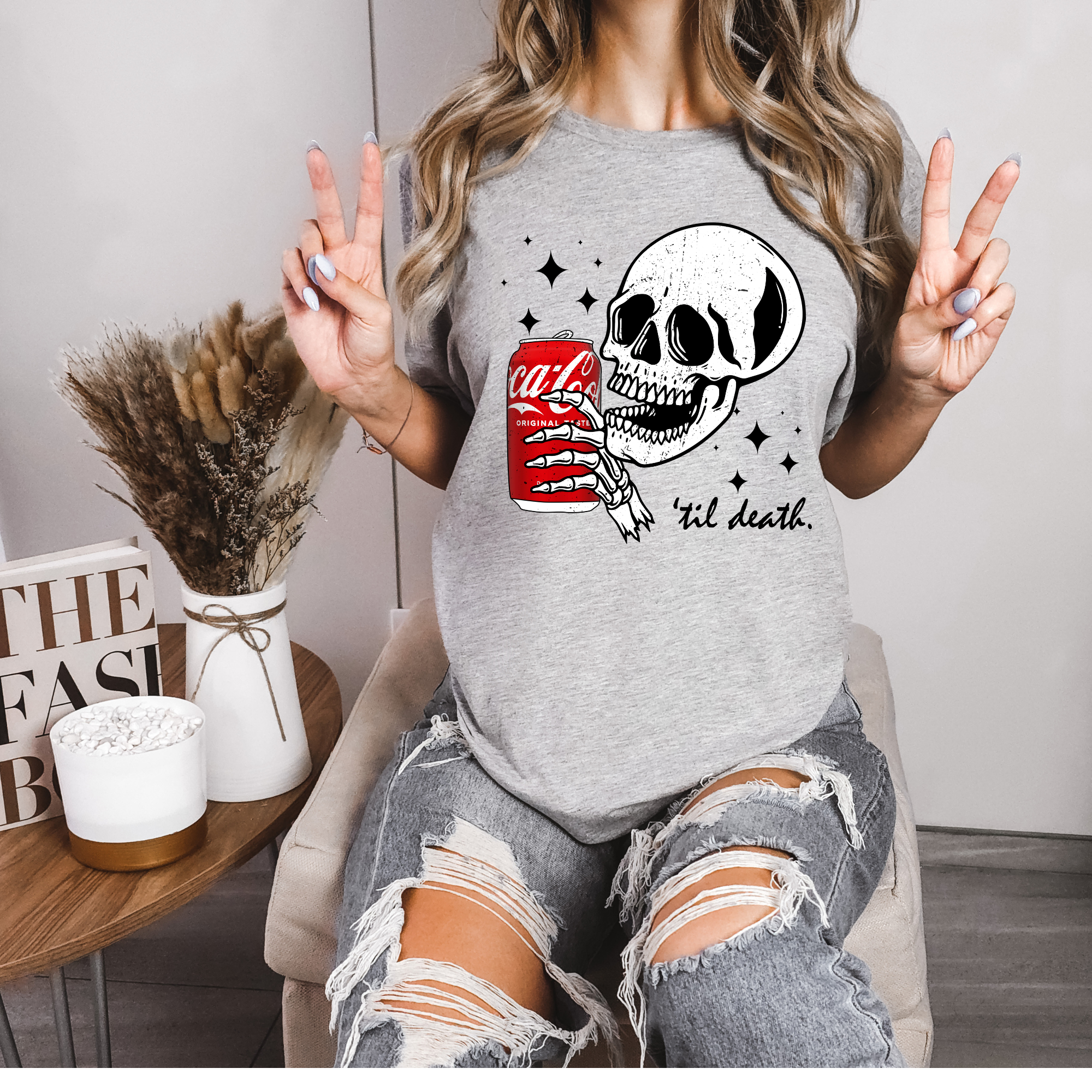 ZZ Threadz - Wholesale Screen Printed T-Shirt - Women's - Til Death' Graphic Tee3