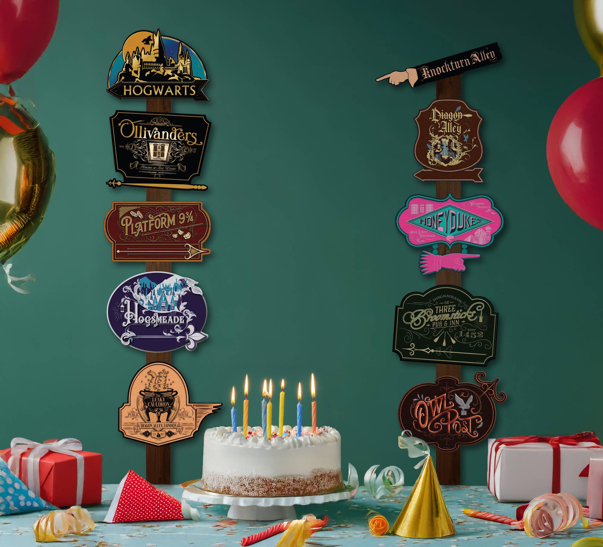 Conquest Journals - Wholesale Sign - Harry Potter Directional Signs (12-Piece 10 Signs & 2 Posts)7