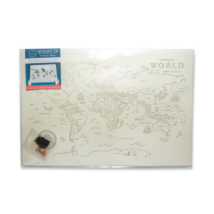 Color Box Design & Letterpress - Wholesale Map - World Travel Map4