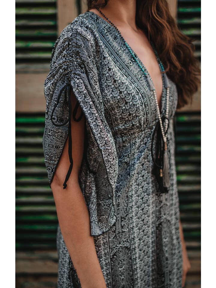 Miss Kitsch - Wholesale Dress - Women's - Boho caftan style summer dress, Isis dress, caftan, resort clothing, long dress, beach cover