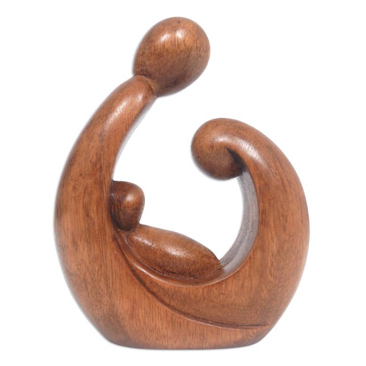 Novica Handmade Jolly Union Wood Sculpture for wholesale by NOVICA