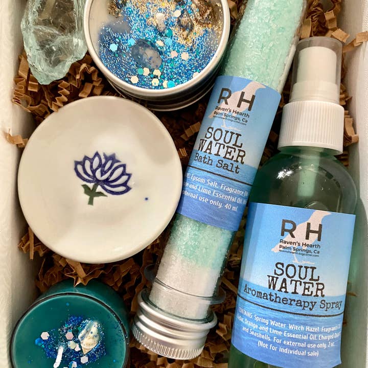 Raven’s Hearth - Wholesale Bath & Body Set - Self-Care Spa Kit
Soul Water Scent
Great Gift