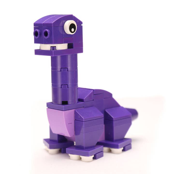 Baby Brontosaurus Dinosaur Building Set made with LEGO parts - B3 Customs for wholesale by B3 Customs