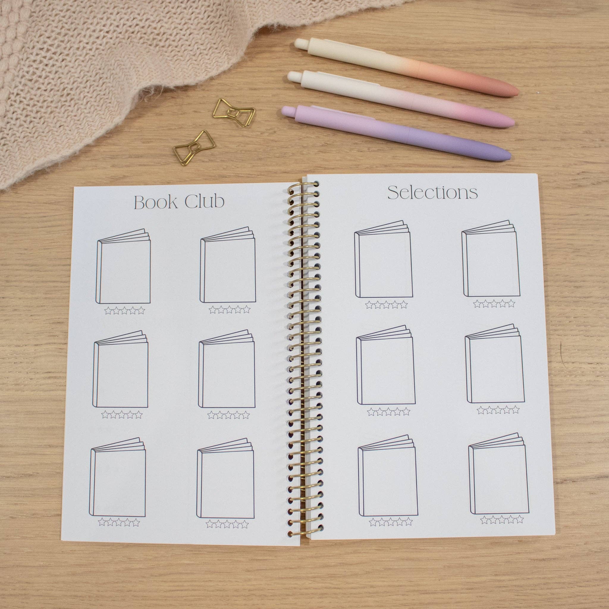 Little Inklings LTD – Großhandel Tagebuch – Buchclub-Journal - Schwarz und Gold2