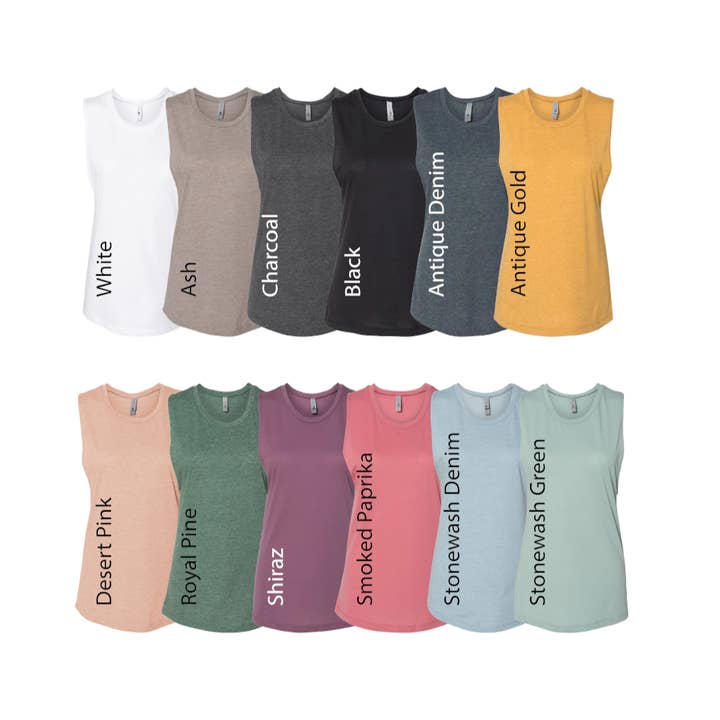 FAMS design - Wholesale Tank top – Women′s - I Am Enough Workout Muscle Tank1