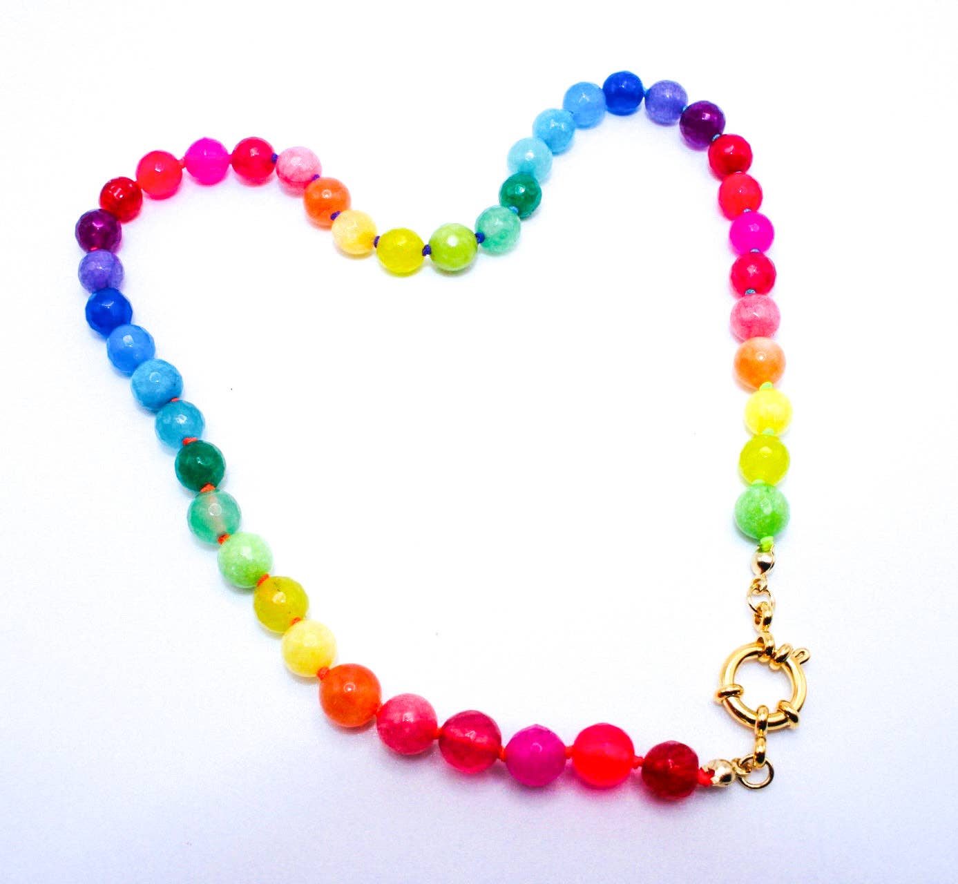 Gems By SJ - Wholesale Beaded/Pearl Necklace - Signature SJ Rainbow Necklace2