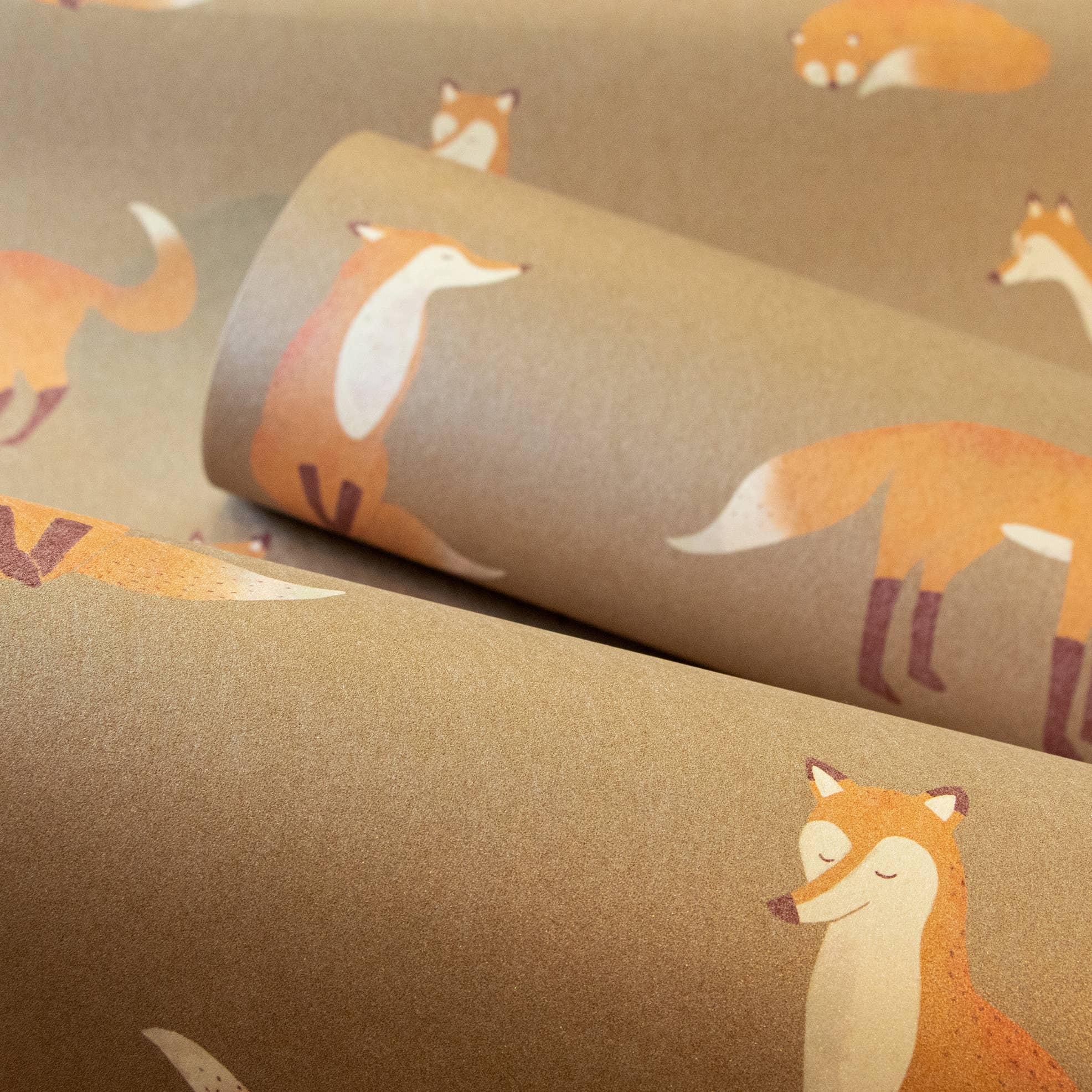 Galerie Wallcoverings - Wholesale Wallpaper - Great Kids Collection Smooth Glitter Friendly Foxes2