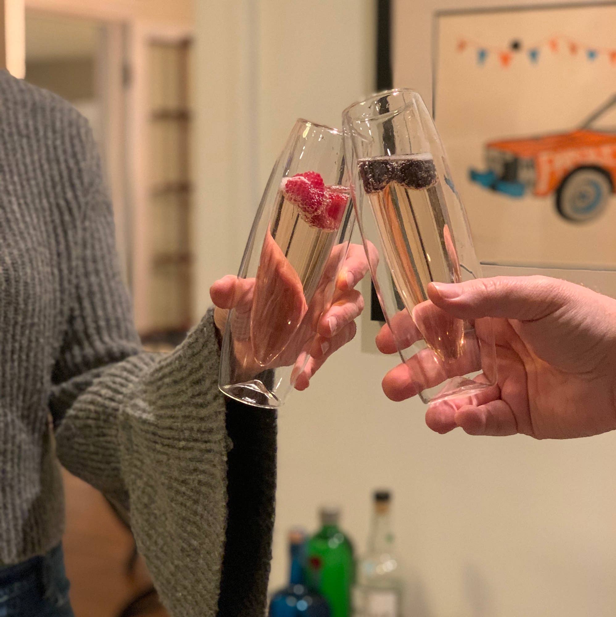 Fox Run Brands – Engroshandel Champagneglas – Outset Champagne, sæt med 2, 5,5 ounce, 2 „x 2,25" x 7"2