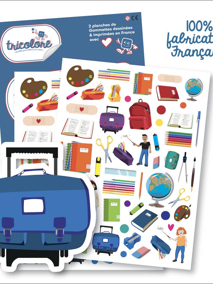 AUFKLEBER FÜR SCHULEN für den Großhandel von Graine Créative