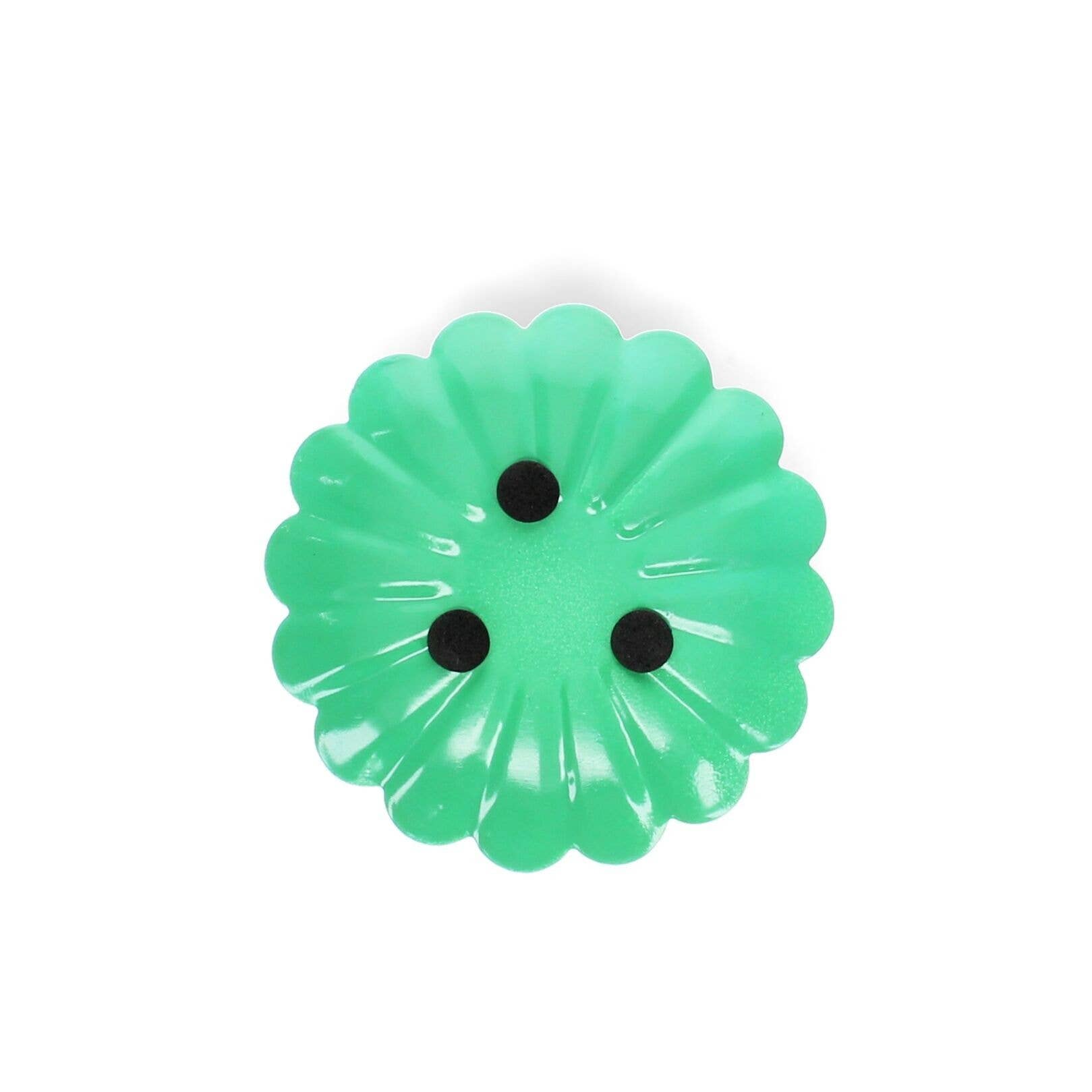 Rex B2B - UK – wholesale Candle holder – Enamel Flat Flower Candle Holder - Green3