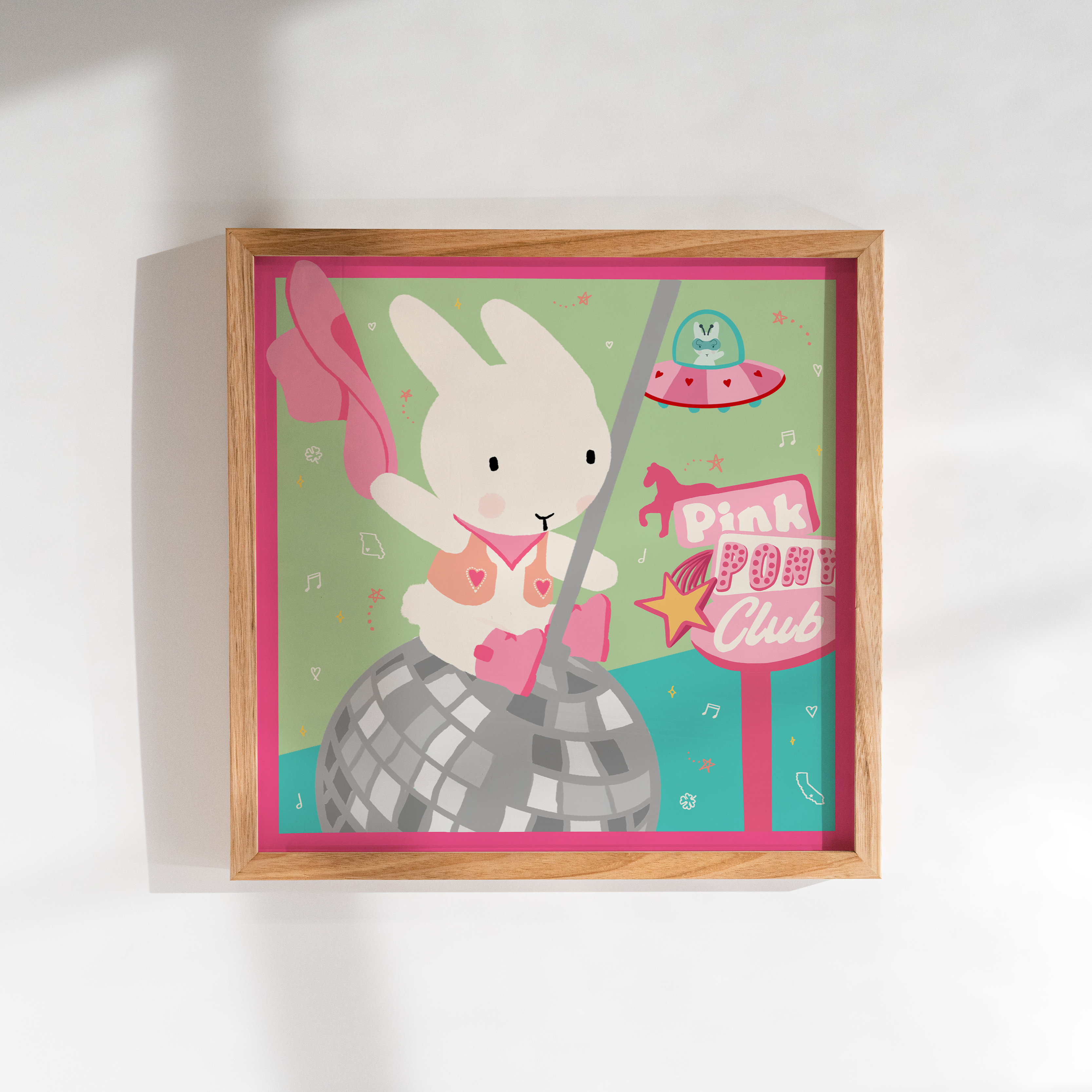 Clem & Co. - Wholesale Art Print - Clem the Bun Midwest Princess Print0