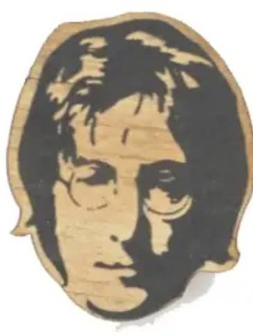 Beatles - John Lennon - Ornamento in legno, Magnete, Portachiavi, Pi per la vendita all'ingrosso da parte di LetterCraft