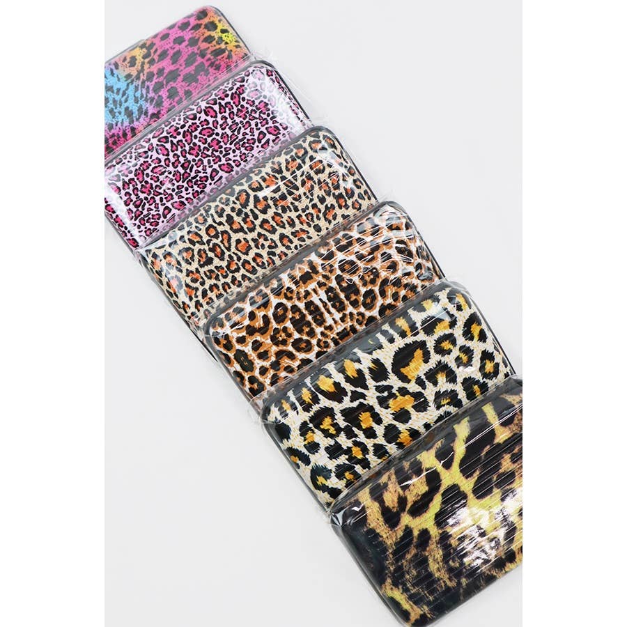 MIX COLOR Leopard Print Ulta Slim Card Caddy for wholesale on Faire5
